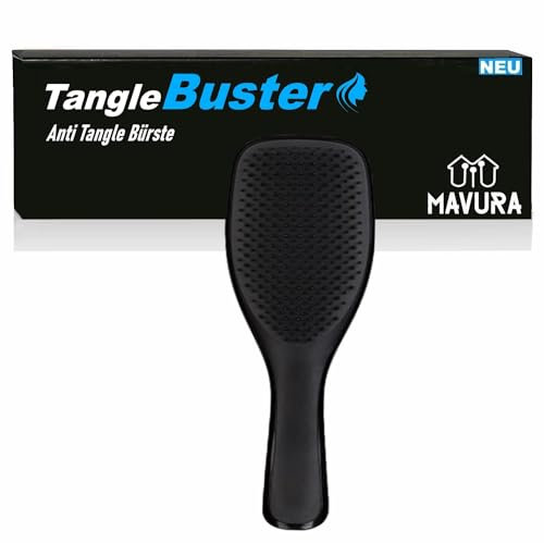 TangleBuster Anti Tangle Bürste Anti Haarbruch, entwirrende Bürste biegsame Borsten für nasses Haar