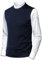 Herothorn Hombre Sin Mangas con Cuello En Casual de Punto Pullover Jerséis Jersey Suéter Chaleco suéter Caballero Suéter Lana Cardigans Tank Tops Mangas Rebecas Chaqueta SuéTer para