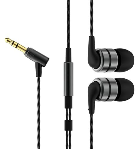 SoundMAGIC E80 In-Ear Headphones Earphones Wired Earbuds No Microphone Monitor HiFi, Noise Isolating, Pure Sound Comfortable Fit Black
