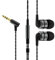 SoundMAGIC E80 In-Ear Headphones Wired Earbuds No Microphone Monitor HiFi, Noise Isolating, Pure Sound Comfortable Fit Black