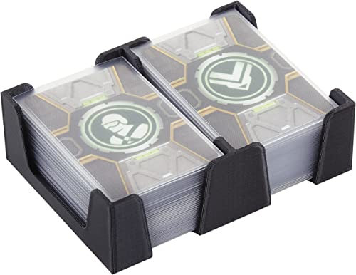 Feldherr Kartenhalter für Spielkarten in Mini American Board Game Size (41 x 63 mm) - 80 Karten - 2 Fächer