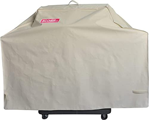 62 Heavy Duty Waterproof Gas Grill Cover fits Weber Char-Broil Coleman Gas Grill-Beige