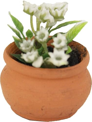 FADEDA Blumentopf/Höhe:3 cm/handbemalt/detailgetreue Krippen Figuren - Weihnachten Tisch Dekoration Krippe Zubehör