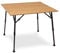 qeedo Quick Kimmy M 90x90 cm Campingtisch quadratisch mit Bambus-Tischplatte, klappbar, höhenverstellbar