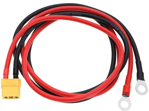 The Lord of the Tools XT90 zu O-Ring Anschlusskabel 10 AWG Silikonklemmen Verlängerungskabel für RC FPV-Renndrohnen (XT90-Buchse zu O-Ring-Klemmen)