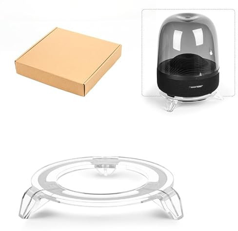 Acryl-Tischlautsprecherhalter passend für Harman Kardon Aura Studio 3, Aura Studio 4, SoundSticks 4 Bluetooth-Lautsprecher (Transparent,005-C001) 1-PCS