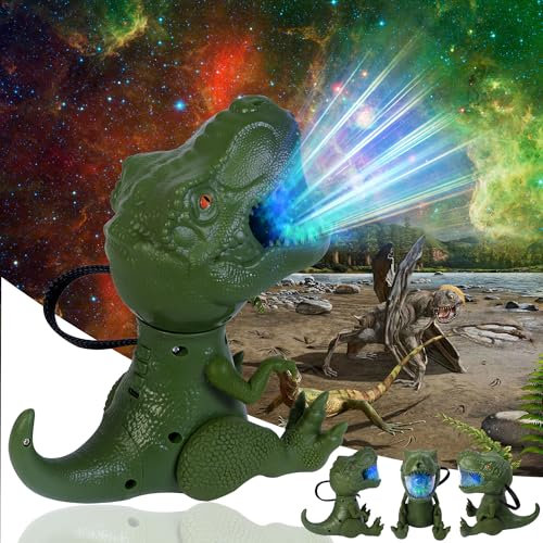Macchiatto Projecteur Ciel Etoile Dinosaure, Projecteur Galaxie Plafond avec Multiples Nébuleuse, Angle Réglable, Minuterie, Télécommande, Veilleuse Etoile Projection pour Enfants Adultes