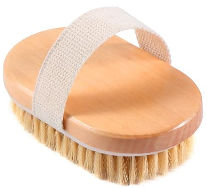 Brosse a Sec, Brossage a Sec Brosse Corps pour le Drainage Lymphatique Anti-cellulite, Brosse Exfoliante et Une Amélioration de La Circulation Sanguine Dry Brushing