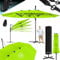 KESSER® Sonnenschirm Doppelsonnenschirm 4,6m x 2,7m | Ampelschirm Abdeckung & Ständer | Kurbelschirm Aluminium wasserabweisend | Neigbar Kippbar 360° Drehbar Anthrazit
