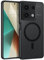 VENINGO Cover Magnetica per Xiaomi Redmi Note 13 5G Custodia compatibile con MagSafe Cover Xiaomi Redmi Note 13 5G Traslucida Opaca Nero