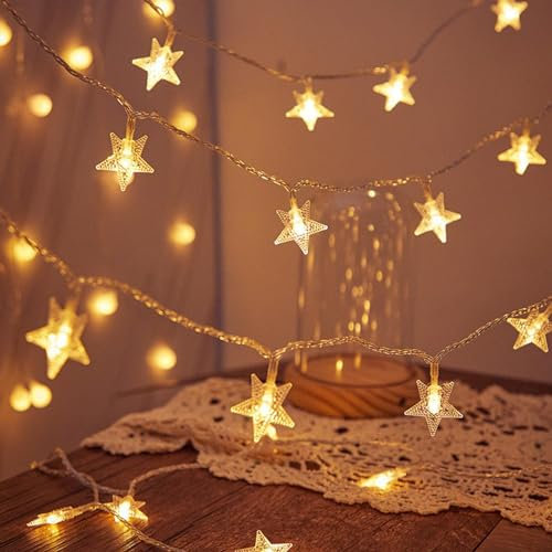 Neonawall Globe String Lights Waterproof, 60 LED Plug in Fairy Lights, 8 Modes Christmas Lights Mains Powered Outdoor/Indoor Decorations for Bedroom, Patio, Gazebo, Garden Party(Warm White)