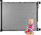 Relaxdays Treppenschutzgitter ausziehbar, Öffnungsbreite 70-180 cm, Bohrmontage, Kinder & Hunde, Türschutzrollo, schwarz