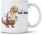 Divertente tazza da caffè con dinosauro Tea-Rex, 325 ml, in ceramica, con design T-Rex, simpatico regalo di gioco di parole per gli amanti del caffè e del tè, perfetta per ufficio, casa o regali