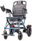 ByteTecpeak D04 Blue Foldable Electric Wheelchair with Removable 10Ah Lithium Battery, 500W Motor, 20km Range, 150kg Capacity, Ultra-Light 14.9kg, Easy to Transport and Store