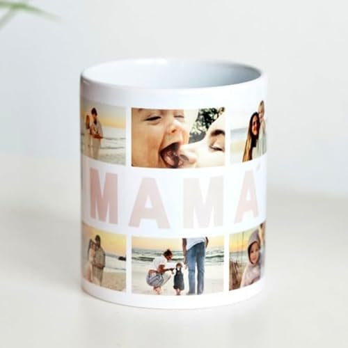 Cristal Plaque Taza Cerámica Personalizada ‘Profe del Año’ con Foto y Mensaje | Asa Ergonómica | Apta Microondas y Lavavajillas | Regalo Día del Maestro, Fin de Curso y Aniversarios
