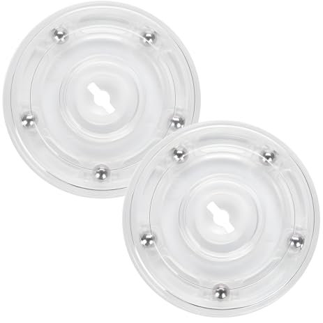 KAIYAYA 2 Pièces Plateau Tournant 15cm Plateau Tournant TV Universel à 360° Plateau Rotatif avec Roulements à Billes en Acier Support Plaque Tournant Rotatif pour TV Artisanat Plantes à Bonsaï