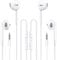 WOEFNAB 2 Packs Wired Headphones Earbuds with Microphone, in-Ear Earphones Volume Control Headphones with Mic Compatible with iPhone/iPad/Android/Laptop/Computer and Other 3.5mm Jack Devices