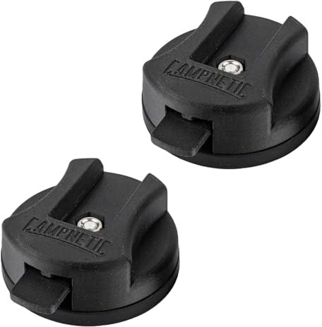 Campnetic magnetische Markisenhalter für Dometic Markisen - 2er Set - Markisenfußhalter - Markisenfuß - Halterung Markisen mit Magnet - Magnethalterung - Wohnmobil - Camping - Camper