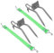 Luxshiny 1 Chiodi Arrampicata Carbonio Antiscivolo per Arrampicata su Strumento Resistente e Facile Trasportare