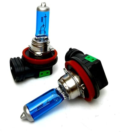 Hallenwerk 2x Stk. H11 55W 12V PGJ19-2 - Xenon Optik - Halogen Auto Lampen Nebelscheinwerfer Abblendlicht Fernlicht