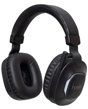 Hiudio HIBTG-1209 Dual Mode Wireless Gaming Headphones – Low Latency 2.4G + Bluetooth, 33H Long Playtime(Black), 40mm Foldable Headphones | Wireless Over-Ear Bluetooth| Adjustable Mic