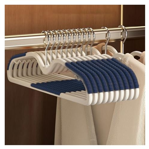 Percha For Ropa, Colgador De Prendas, Plástico Cuello Corto, Gancho Metálico, Apta For Camisas Y Pantalones(Color5,10-Pack)