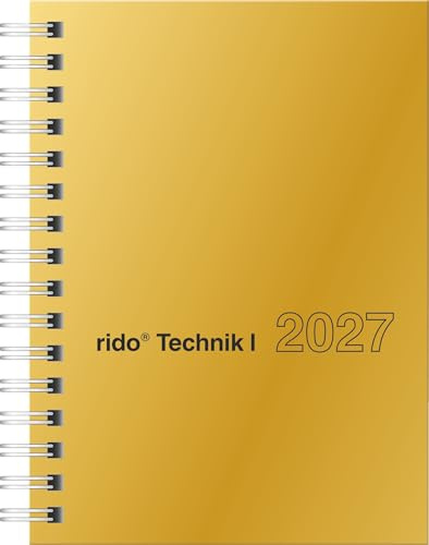 rido/idé Taschenkalender Mod. perfect/Technik I 2027 | A6, Karton, gold