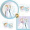 HHO Frozen Sparkle Partyset 36tlg. Teller Becher Servietten für 8 Kinder