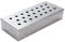 Herzog Vaggan Rechteckige Räucherbox für Küche, Grill, BBQ, Edelstahl, Metall, ohne Holzspäne, Silber, ca. 24 x 10 x 4,5 cm