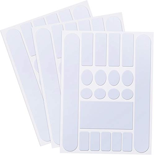 3 Pieces Bicycle Chainstay Protector Decal Chainstay Frame Guard Adhesive Protectors Film Cover for Bike Chain Protective Bike Folding Frame Protective (Transparent)
