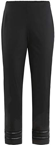 Stehmann, leichte 6/8 Sommerhose mit Hohlsaum Farbe schwarz, Größe 40