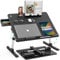 Cooper DeskPRO XL 23.6 Ergonomic Adjustable Laptop Bed Desk, Laptop Bed Table | Tray for Eating, Computer, Writing, Floor, Couch | Large Lap Desk for Adults | Leather, Drawer, Book Stand (Black)