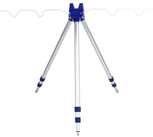 Dioche Supporto per Canna da Pesca Portatile, Treppiede Telescopico in Lega di Alluminio per Sport all'Aria Aperta e Pesca in Mare, 120cm