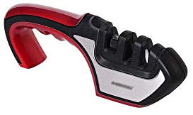 XINGYU Sharpening Equipment, Home Multi-function Fast Knife Sharpener, Portable Kitchen Gadget, Suitable As A Kitchen Gift (black/Red) (Color : Black)