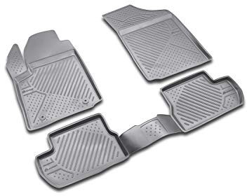 Element Gummimatten Passgenaue Fußmatten Citroen C2 2003-4tlg