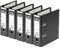 ELBA Ordner rado plast, A5 hoch, 75 mm, Karton PVC schwarz 5