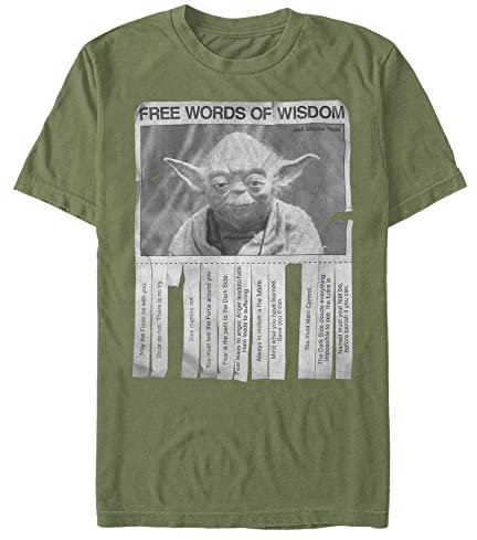 STAR WARS 13strw066zd Camiseta, Verde Militar, M para Hombre