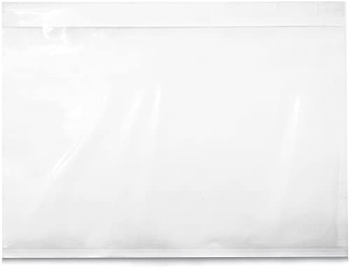 TPS247 Lieferscheintaschen - Dokumenttaschen DIN C4 EXTRA STRONG für A4 transparent selbstklebend (100)