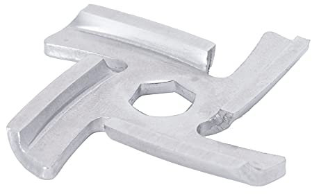 Pièces de lame de hachoir à viande, lame de hachoir à viande Lame de remplacement de lame à trou hexagonal n ° 5 pour hachoir à viande alimentaire