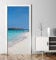 MyMaxxi - Tür bekleben mit Türtapete Türposter Türfolie Selbstklebend 90x200 Strand Malediven - Tür verschönern Türaufkleber Türklebefolie Sand Meer blau