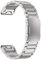 MaKTech Titan Band für Garmin,22mm Schnellverschluss-Metallarmband mit Schildkrötenschnalle,für Garmin Fenix 8 47mm/E 47mm/7/6,Instinct 2 Intelligente Uhr (Silber)