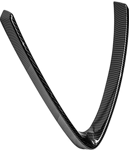 RECAMBO Kohle Faser Stil Abs Kunststoff Vorderseite Grill Dekoration Rahmen Trim passend für Alfa Romeo Stelvio ab BJ 2017