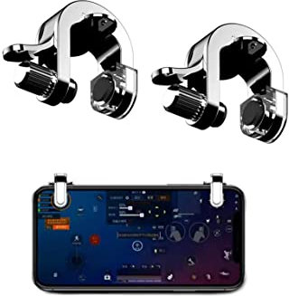 Handy Mobile Game Controller 100% Metall Trigger Tragbar Gaming für PUBG Mobile Trigger, für iPhone/Android, IFYOO Z108 Feuer Shooter Tasten Griff L1 R1 Triggers【1 Paar】
