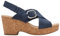 Clarks Femme Giselle Dove Sandale, Nubuck Bleu Marine, 37 EU