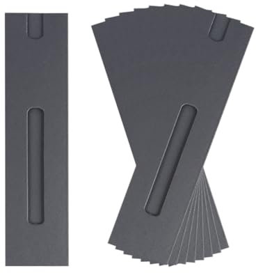 Lot de 30 Pochettes en Papier Kraft pour Stylo à Bille avec fenêtre - Noir