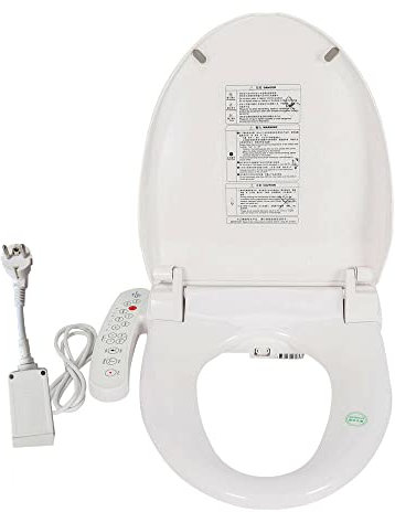 JINPRDAMZ Elektronischer WC-Bidet-Sitz, Smart Bidet Toilettensitz Rund mit Selbstreinigenden Doppeldüsen, Beheizter Sitz, Desodorierung Umweltfreundliche Energieeinsparung, WC Dusche Kein Tank