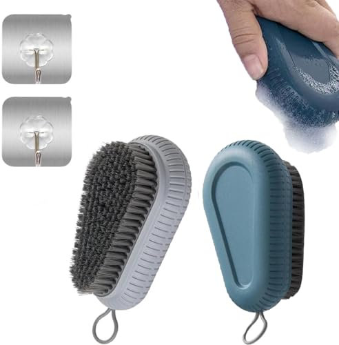 Set of 2 Nail Brush Set, Nail Brushes for Cleaning Nails, Scrubbing Brush, Nail Brush for Effective Nail Cleaning