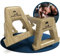 BARE HANDS Liegestützgriffe – 2x gelenksschonende & rutschfeste Holz Liegestützgriffe – Calisthenics Equipment für Indoor & Outdoor – Ideal für Handstand & Liegestütze (Modell XL - Dunkel)