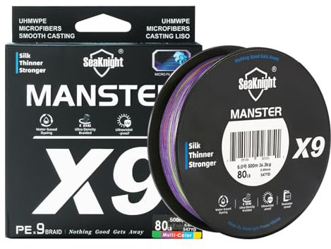 SeaKnight X9 9 Fach Angelschnur Geflochten Salzwasser 150M/300M/500M PE Geflochtene Angelschnur 9 Stränge Super Stark Karpfen Angelschnur Forelle 17-80LB
