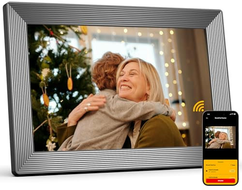 KODAK WIFI Cornice Digitale 10,1 Pollici - Cornice Foto Digitale con Schermo Touch IPS 1280 * 800 e 32GB di Memoria - Cornice Elettronica - Condivisione Istantanea di Immagini, Musica e Video